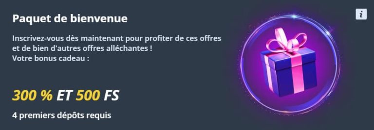 Jet Casino bonus bienvenue
