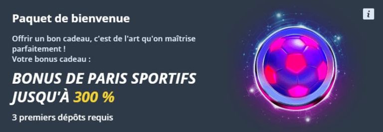 Jet Casino bonus bienvenue sport