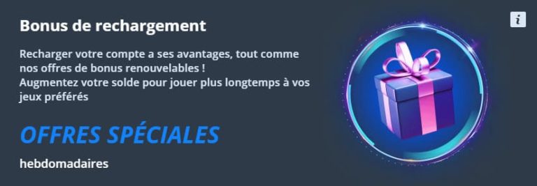 Jet Casino bonus rechargement