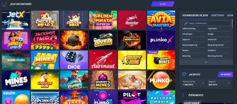 Jet Casino jeux